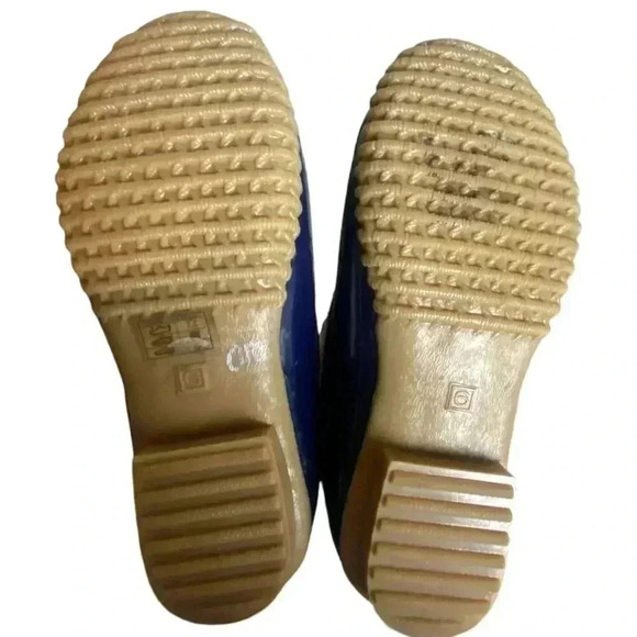 Jack Rogers Chloe Women's Size 6 Ankle Duck Boots Waterproof Cream Navy Metallic - Picture 3 of 9